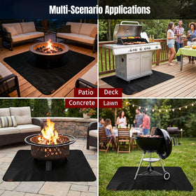 SHINESTAR multi-use-mat for grilling protects surfaces at home and away.