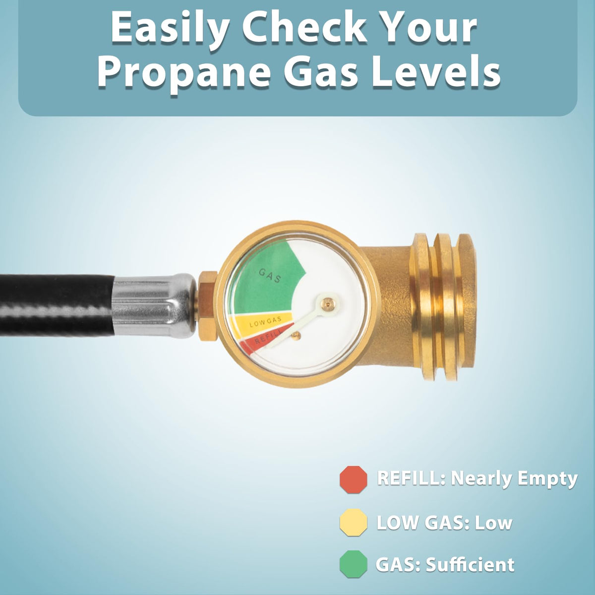 SHINESTAR RV outdoor kitchen use propane hose for flexible setup.