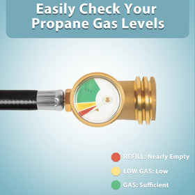 SHINESTAR RV outdoor kitchen use propane hose for flexible setup.