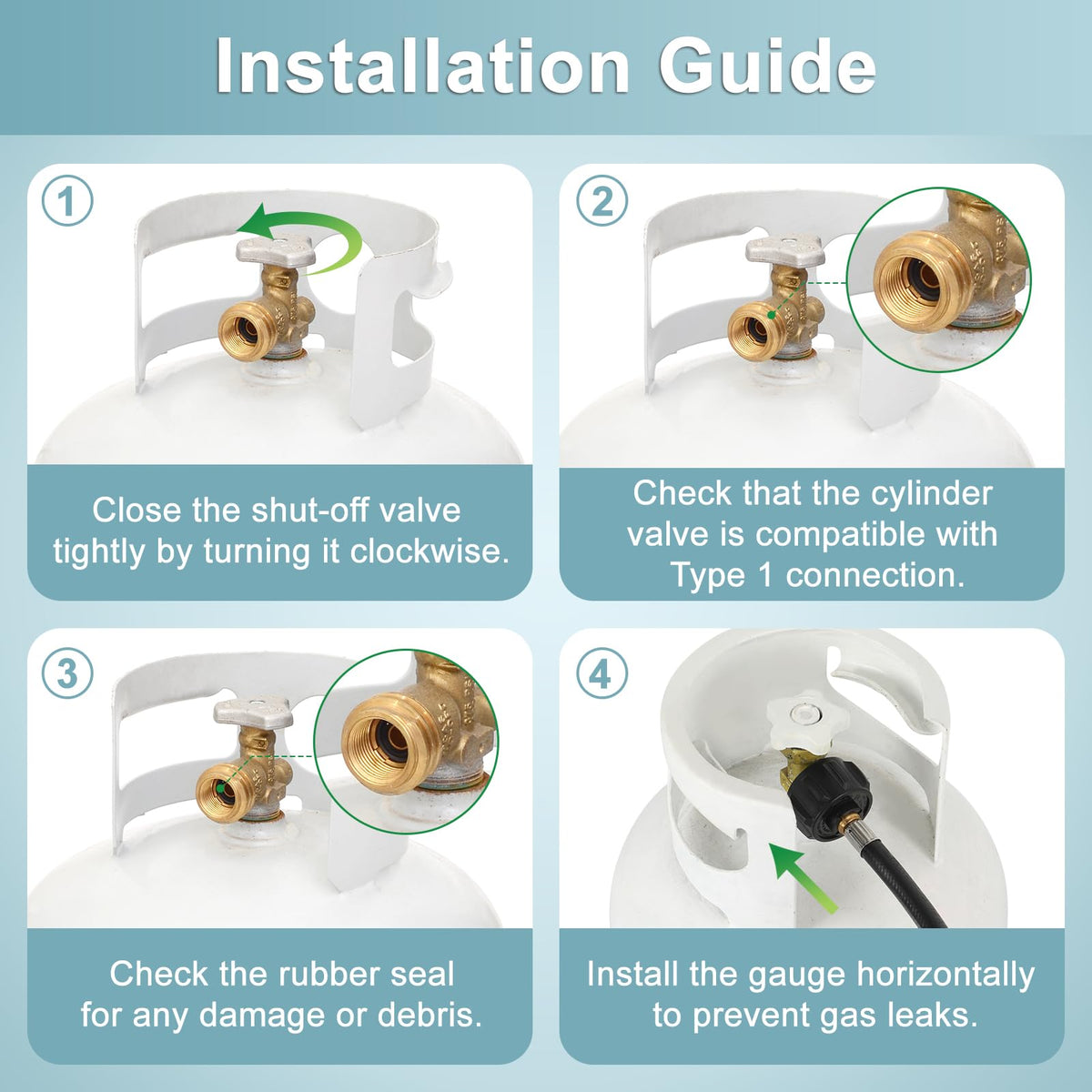 SHINESTAR rubber and brass build minimizes leaks in outdoor cooking.