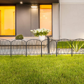Shinoske decorative panels lend retro-modern charm to outdoor spaces.