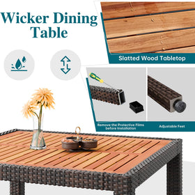 Shintenchi all weather wicker with steel frame for durability year round
