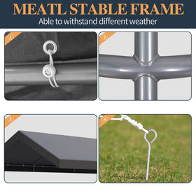 Shintenchi carport canopy close-up displaying UV-resistant waterproof material