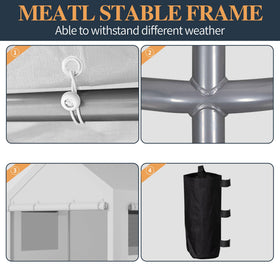 Shintenchi heavy‑duty steel frame with galvanized pipes and rust‑proof coating