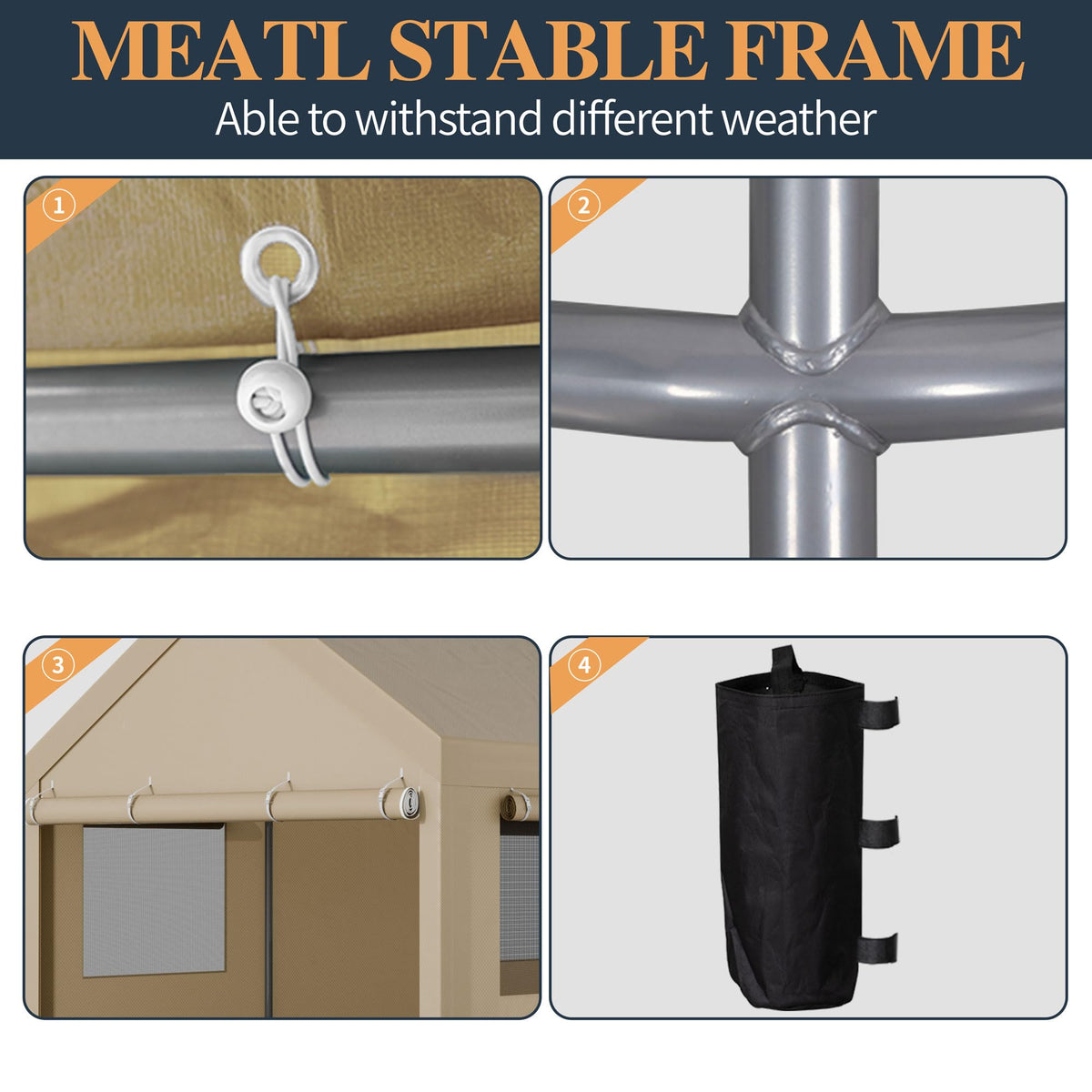 Shintenchi carport ventilation windows promote airflow.