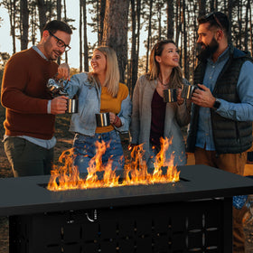 Shintenchi easy propane tank hookup supports quick, hassle-free gatherings.