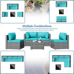 Shintenchi modular sofa configuration allows flexible seating arrangements.