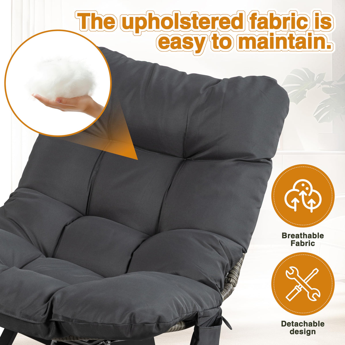 Shintenchi outdoor wicker swivel chair assembly guide with easy setup and cleaning