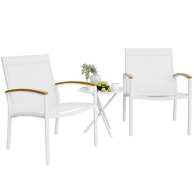 Shintenchi patio bistro set rockers with sturdy steel frame for outdoor lounging