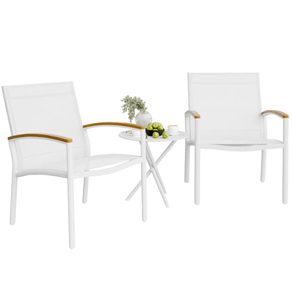 Shintenchi patio bistro set rockers with sturdy steel frame for outdoor lounging