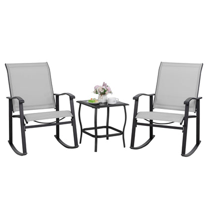 Shintenchi rocking chair left, breathable seating for comfort.