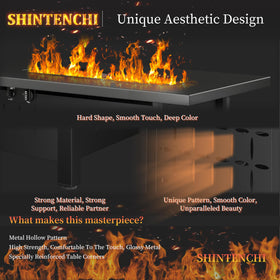 Shintenchi sturdy four-legged base minimizes tipping for safe setups.