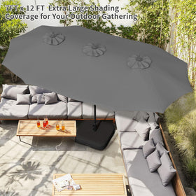 Shintenchi sturdy frame with built-in sandbags ensures stable performance on breezy days.