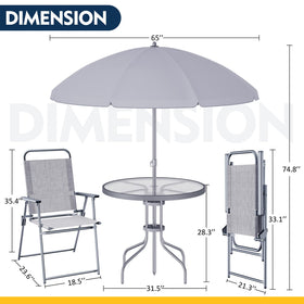 Shintenchi tempered glass table top for durability and easy cleaning.