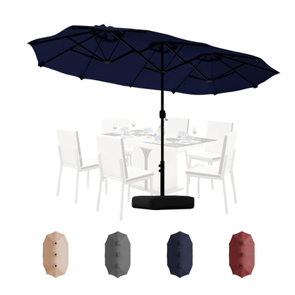 Shintenchi umbrella base included; stable outdoor shade for poolside and deck.