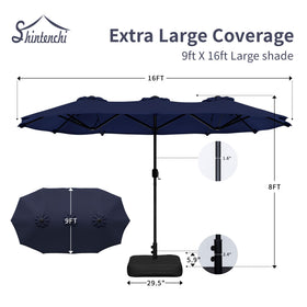 Shintenchi crank handle design enables easy adjustment for sun shifts.
