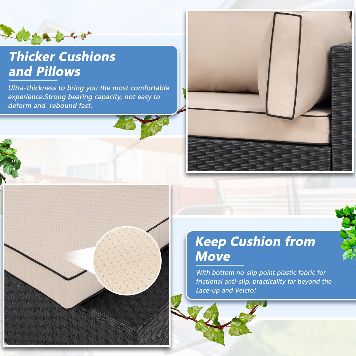 Shintenchi cushion covers shown close-up, machine washable for easy refresh.