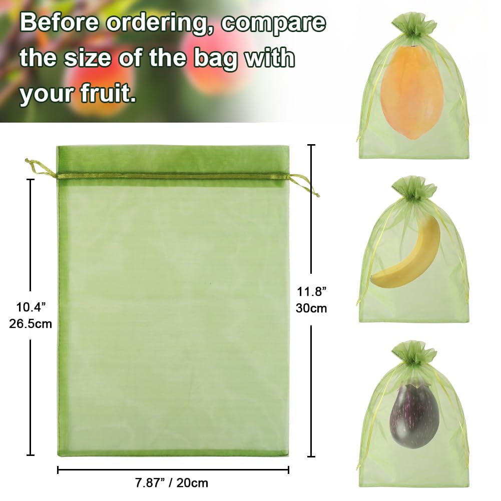 Shintop double-drawstring closure provides secure fruit enclosure