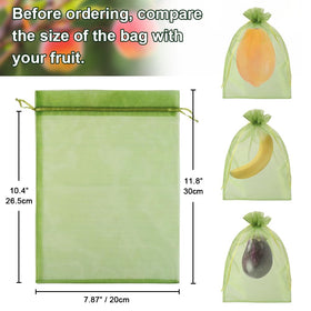 Shintop double-drawstring closure provides secure fruit enclosure