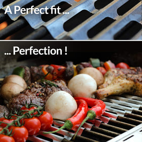 Shiny Innovations no-scrub design saves time after grilling.