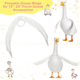 Shinylin durable plush goose wings offer lasting charm outdoors.