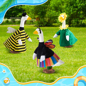 Shinylin easy-clean polyester goose costume resists weather and dirt
