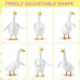 Shinylin goose wings dress-up a porch yard for seasonal decor variety