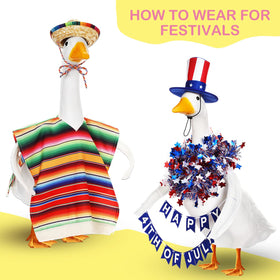 Shinylin yard goose decoration wings refresh outdoor displays easily.