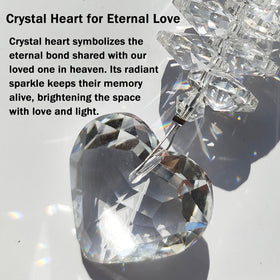 Shinyrize memorial suncatcher with lobster claw closure on chain
