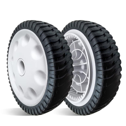 Shiosheng 2pcs front drive wheels for MTD Troy-Bilt, potentially smoother mowing.