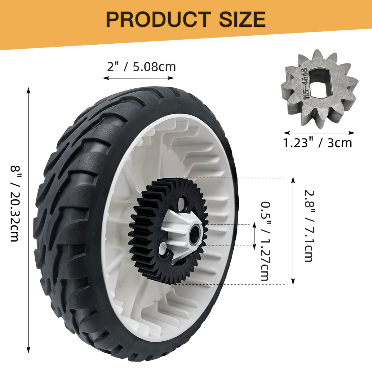 Shiosheng 38-tooth drive gear for smooth pinion interaction