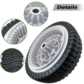 Shiosheng 8-inch diameter wheels provide stable, balanced traction.