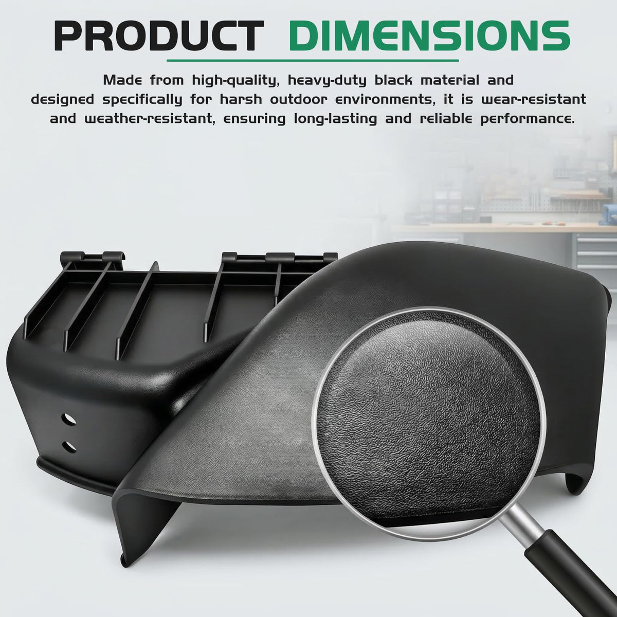 Shiosheng deflector closeup highlights rugged materials