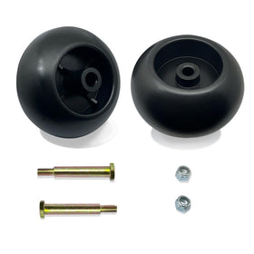 Shiosheng deck wheels anti-scalp design for smooth mowing.
