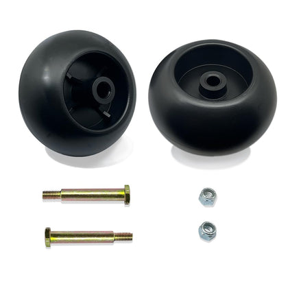 Shiosheng deck wheels anti-scalp design for smooth mowing.