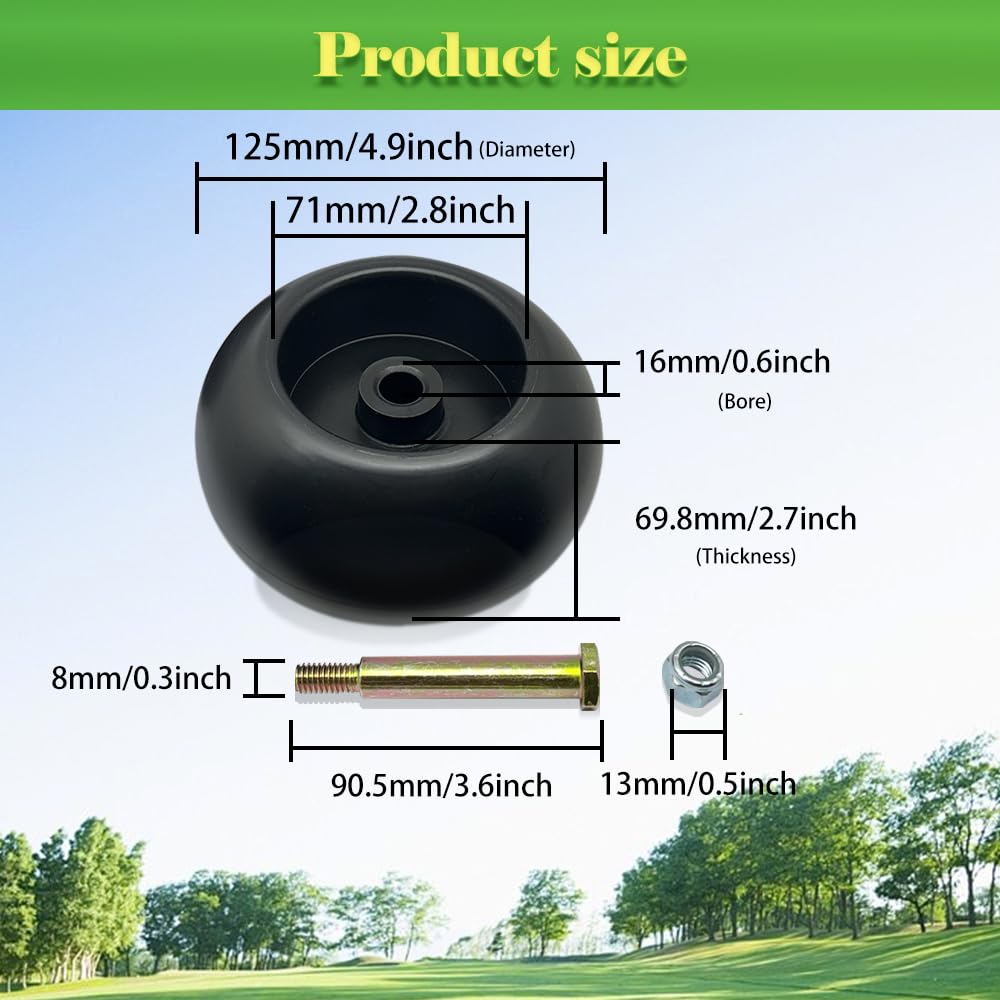 Shiosheng deck wheels side view highlighting PVC durability.