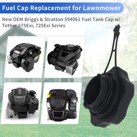 Shiosheng fuel tank cap displayed for quick mower replacement.