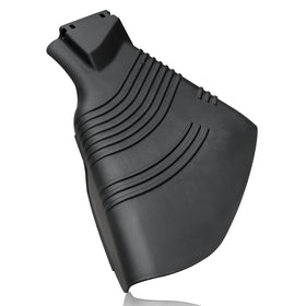 shiosheng grass deflector shield close-up showing durable black plastic construction