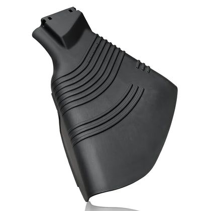 shiosheng grass deflector shield close-up showing durable black plastic construction