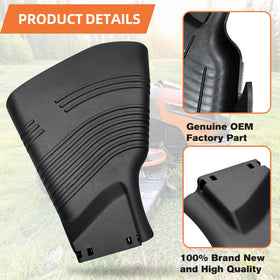 shiosheng grass deflector shield mounted on Husqvarna-compatible model for precise fit