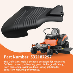 shiosheng grass deflector shield promotes efficient grass discharge