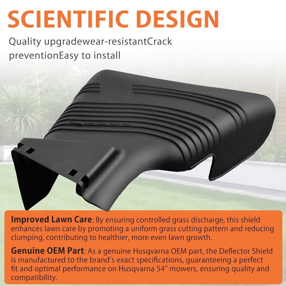 shiosheng grass deflector shield easy to install and replace
