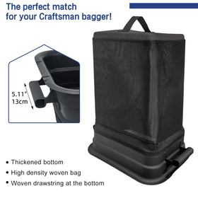 Shiosheng bag fits Husqvarna, Dixon and AYP mowers for clean bagging