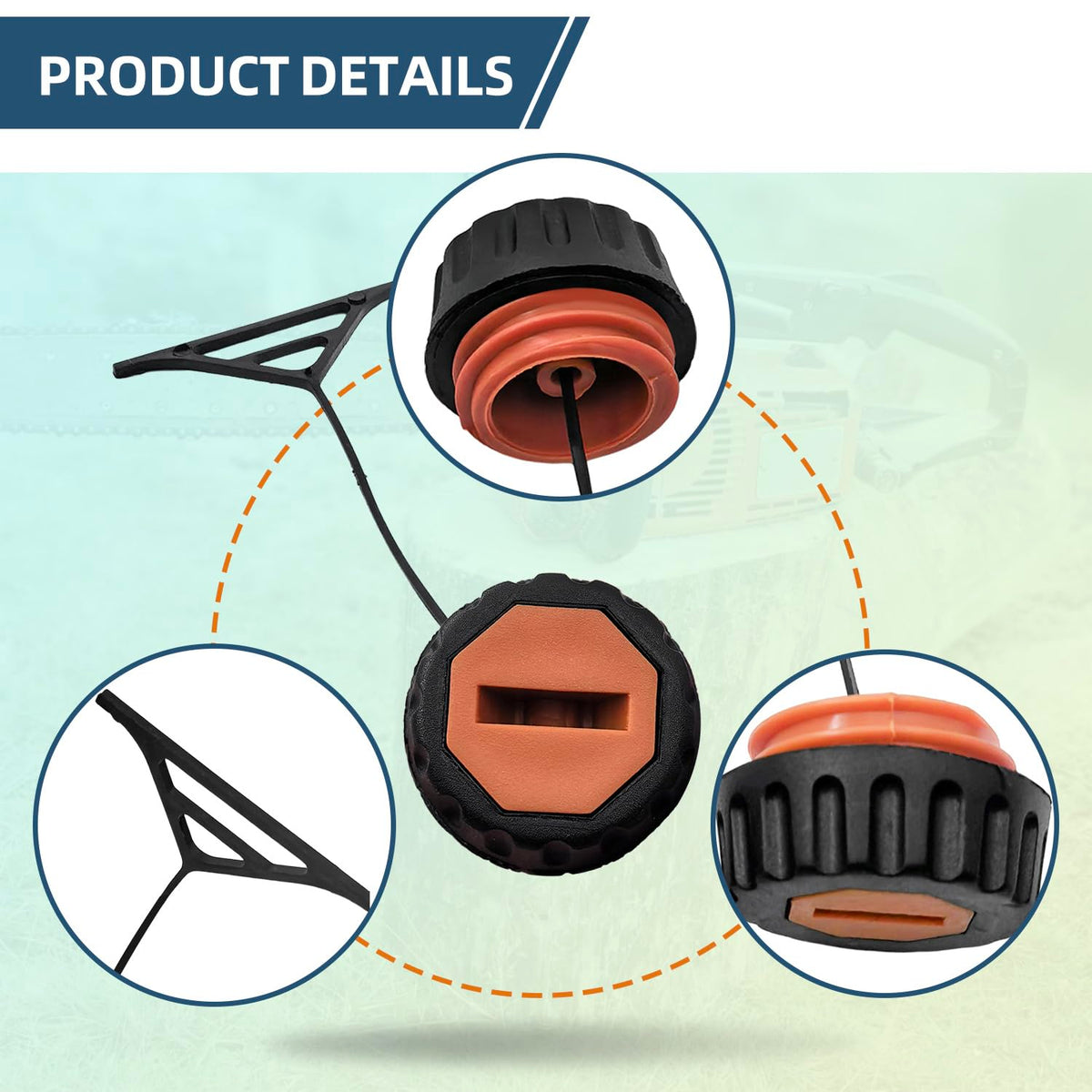 Shiosheng packaging includes oil cap and fuel cap, ready to install.