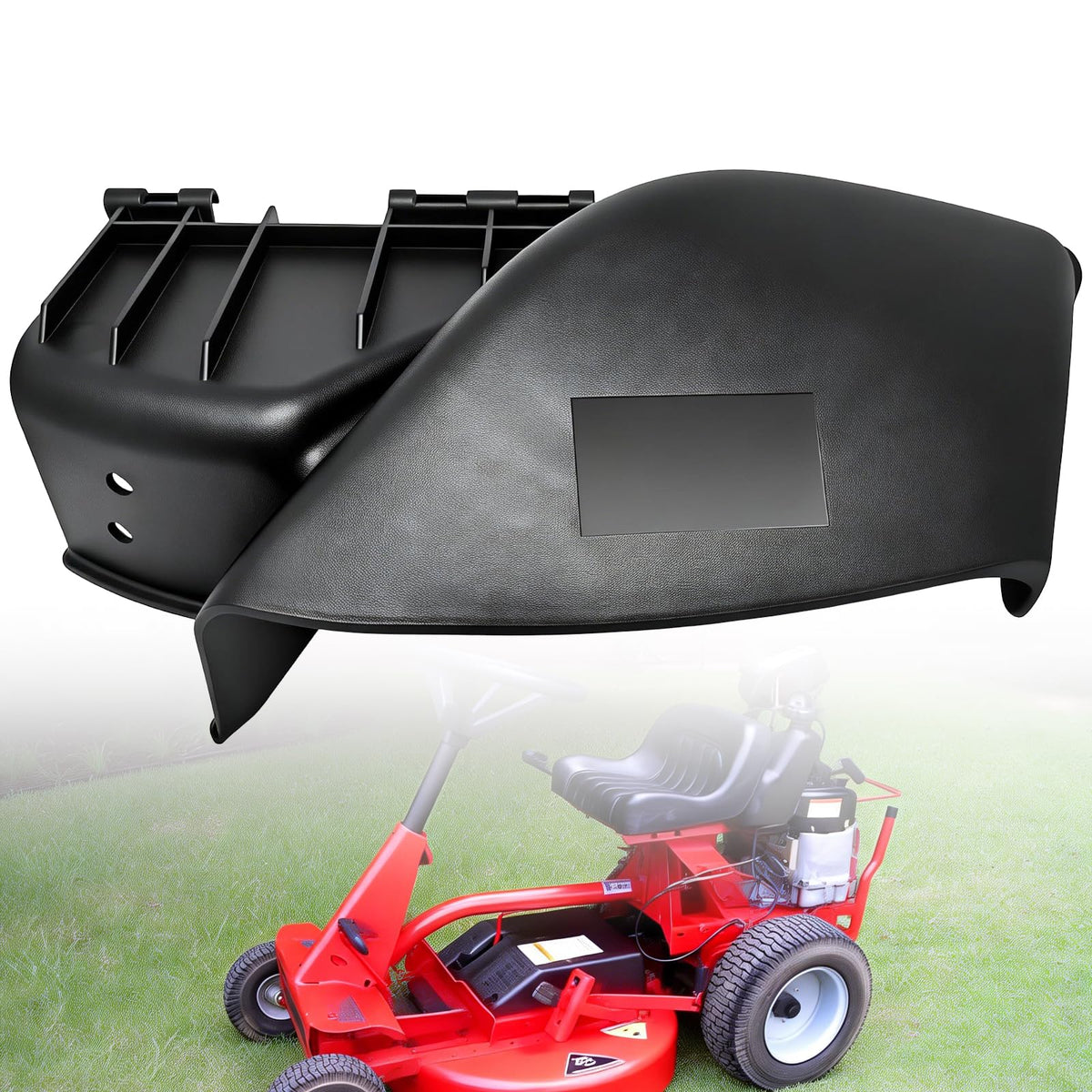 Shiosheng Snapper mower discharge chute showing correct fit
