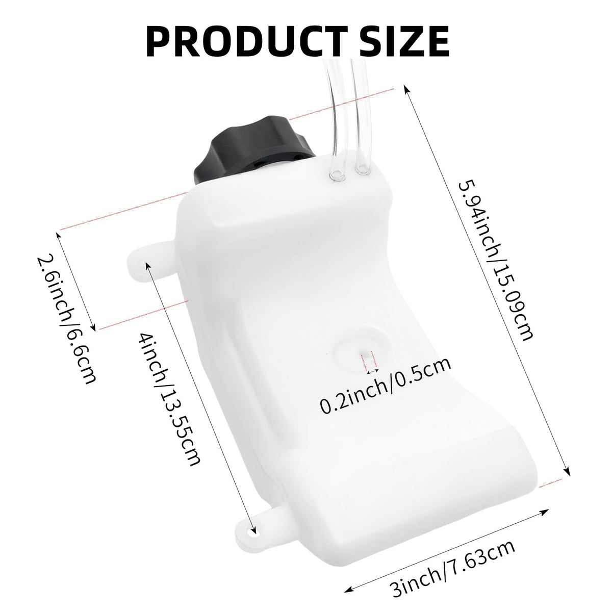 Shiosheng trimmer fuel tank assembly with lines for UT-0892, reliable fuel delivery