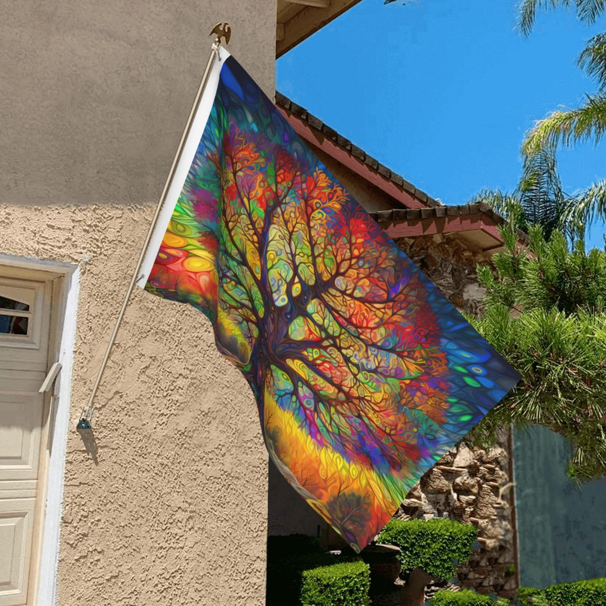 SHIRMDIY polyester lightweight flag for quick setup and handling