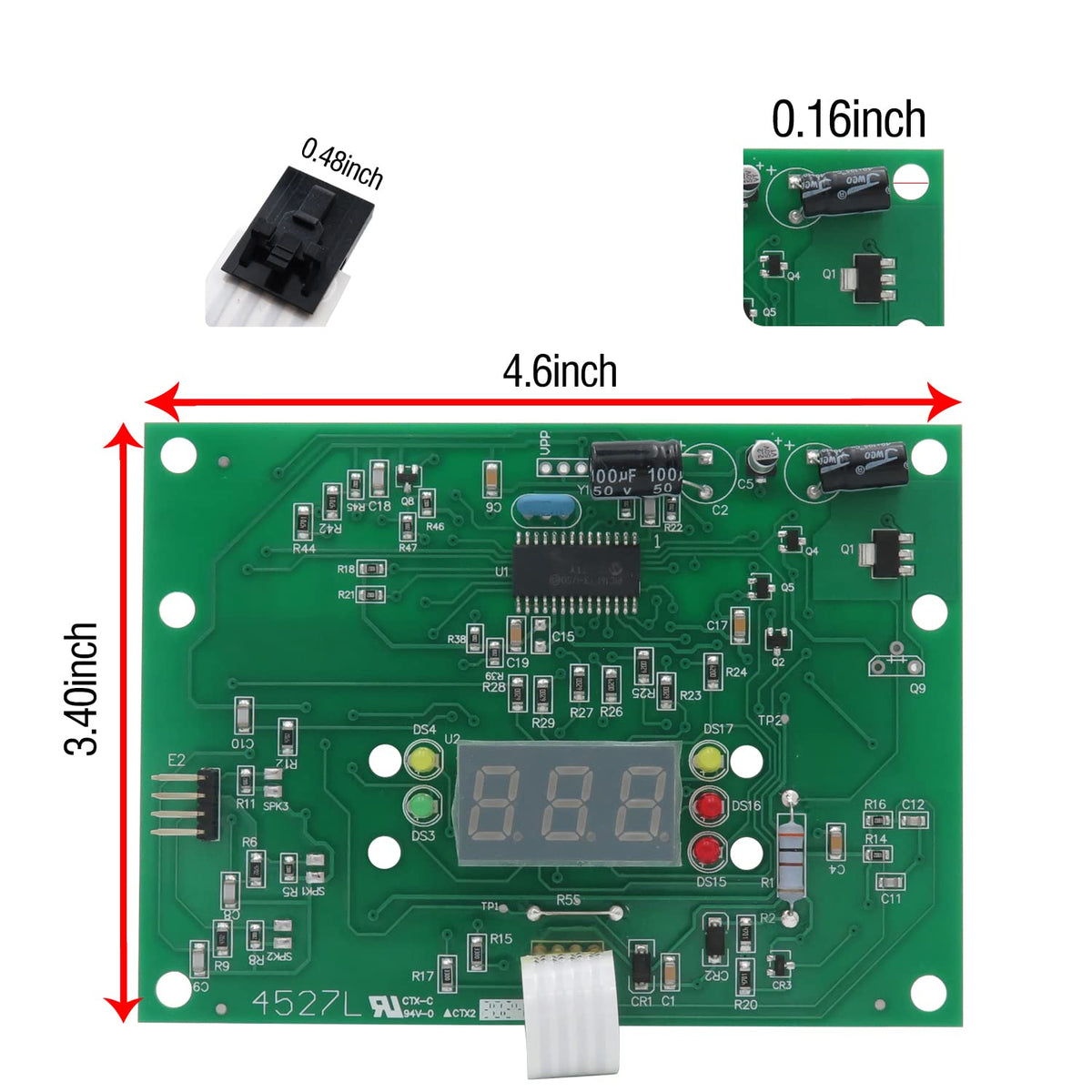 SHISHISHUN IDXL2DB1930 control panel membrane bezel replacement for reliable contact