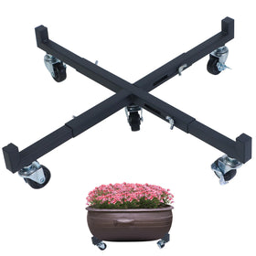 Shitailu plant stand with wheels and brakes for easy indoor movement of heavy pots.