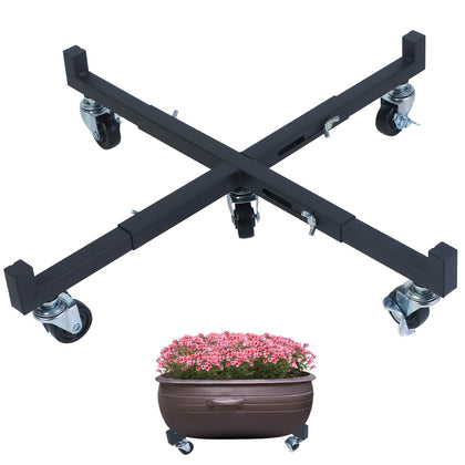 Shitailu plant stand with wheels and brakes for easy indoor movement of heavy pots.